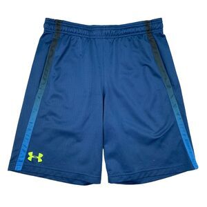 Under Armour Short Mens M Medium Navy Loose Tech Mesh Drawstring Athletic Sports
